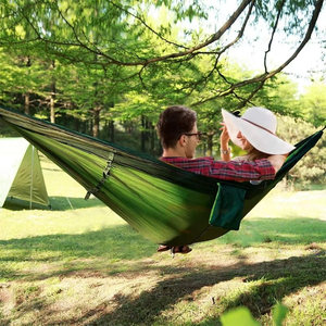 वूकी पोर्टेबल आउटडोर स्विंग बिस्तर एक या दो व्यक्ति मच्छर के जाल और बारिश के फोल्डेबल कपड़े के साथ एक या दो व्यक्ति - Product Image 6