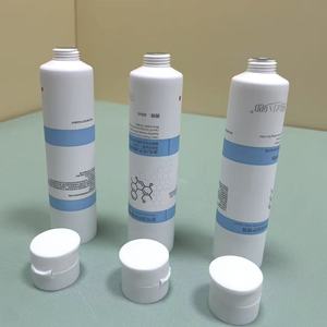Tube souple blanc de qualité médicale avec bouchon à clapet pour gel réparateur cutané médical - Product Image 2