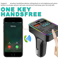 Lecteur MP3 Bluetooth pour voiture BT5.4, appels mains libres, émetteur FM avec chargeur USB 3A, double USB, lecteur de carte FM