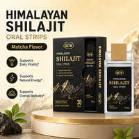 OKTW Bandes orales de Shilajit de l'Himalaya saveur Matcha – Soutien musculaire, énergie et vitalité quotidiennes – Complément alimentaire ODM OEM