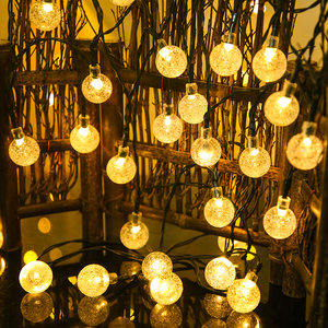 Guirnalda de Luces Solares de 30 LED para Exteriores, Impermeable IP65, <span class=keywords><strong>con</strong></span> Bolas de Cristal de Burbuja de Plástico, para Jardín, Fiesta, Navidad - Product Image 5