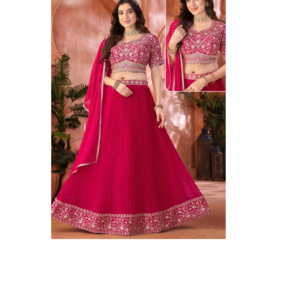Conjunto de Lehenga Choli Bordado de Diseñador para Mujer con Dupatta, Traje Tradicional para Bodas, Fiestas y Eventos Festivos - Product Image 1