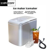 Machine à glaçons électrique 9 têtes, spécifications américaines, appareil domestique autonettoyant pour glaçons ronds, capacité 2,1 L, puissance 120 W