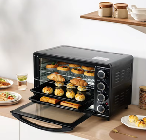 32L Stainless Steel Convection Toaster Oven With LED Display Bake Function Adjustable Temperature & 1500W Power 32L Electric Bak - Product Image 1