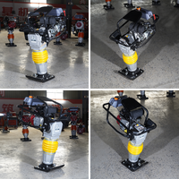 Compacteur à piston ZUJI HCD125, moteur essence/diesel/électrique 5,5 CV, machine de compactage du sol pour la construction