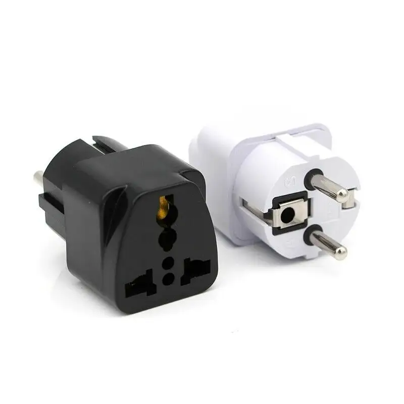 European Adapter Plug Travel Adaptor for Europe Schuko Universal Socket for Germany France Iceland Netherlands