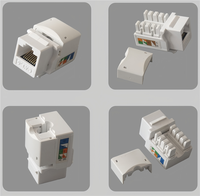 Prise Keystone Cat6 10 Gbps RJ45 Keystone Jack 90 °   Connecteur RJ45 à insertion directe pour panneaux de brassage et plaques murales