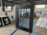 As2047 — auvent de fenêtre en alliage d'aluminium thermo-isolant, Design français pour magasin, couleur bois, brun, grille de fenêtre
