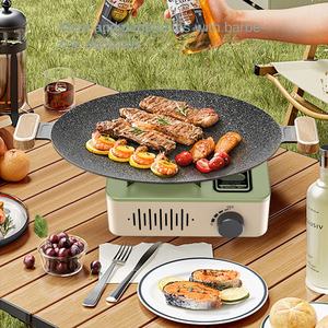 <span class=keywords><strong>Réchaud</strong></span> à <span class=keywords><strong>gaz</strong></span> butane portable 3200W pour <span class=keywords><strong>camping</strong></span> et pique-nique, petit modèle carré à trois brûleurs, épaissi, à flamme puissante, magnétique, pour extérieur - Product Image 3