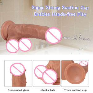 Consolador Ultra Realista, Spray de Agua Anal, Juguetes Sexuales de Silicona de Grado Médico, Ventosa Fuerte, Manos Libres, Consolador Hueco con Chorro - Product Image 5