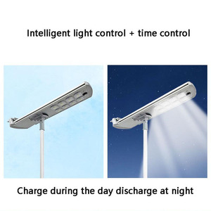ไฟถนนโซลาร์เซลล์ LED 60W คุณภาพสูง 2000W สำหรับภายนอกอาคาร มาตรฐาน IP65 ผลิตจากวัสดุ ABS และอะลูมิเนียม พร้อมระบบทำความสะอาดอัตโนมัติ เหมาะสำหรับถนน - Product Image 3
