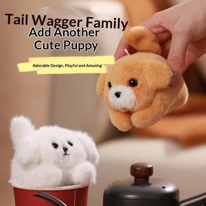 Le Ji Er, adorable chiot en peluche qui tire sur la corde et aboie, en coton PP, pour enfants (4-6 ans), jouet en peluche, pendentif <span class=keywords><strong>de</strong></span> sac, cadeau d'anniversaire - Product Image 1