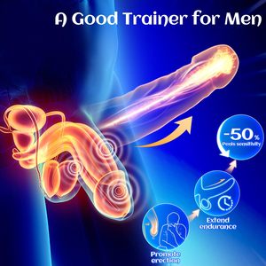 Fábrica al por mayor medusas vibrador pene entrenador vibrador masturbación masculina Productos eróticos para adultos juguetes sexuales para hombres - Product Image 4