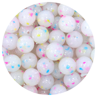 Perles en silicone SYBBeads, les plus populaires, 15 mm, brillantes, de luxe, en forme de pépites d'or, avec paillettes et confettis, pour stylos, DIY, certifiées par des tiers