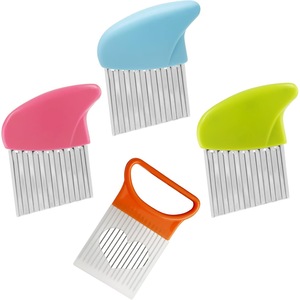 Cortador de <span class=keywords><strong>Patatas</strong></span> Fritas Manual de Acero Inoxidable con Cuchilla Ondulada Creativa, Utensilio de Cocina para Hacer <span class=keywords><strong>Patatas</strong></span> Onduladas - Product Image 3