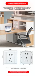Mobiliario de oficina moderno modular personalizado escritorios de ordenador convertibles estaciones de trabajo para uso de oficina escalables para un espacio de trabajo óptimo - Product Image 4
