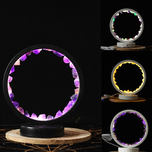 Bán Buôn Pha Lê Thủ Công Mỹ Nghệ Tinh Thể Tự Nhiên Ánh Sáng Ban Đêm Pha Lê Vòng Ánh Sáng, Thích Hợp Cho Trang Trí Nội Thất Bầu Không Khí Công Cụ - Product Image 4