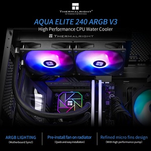 AQUA ELITE 240 V3 ARGB PWM ventilateurs de refroidissement CPU noir blanc refroidissement par eau <span class=keywords><strong>AIO</strong></span> pour plusieurs plates-formes informatiques Thermalright - Product Image 4