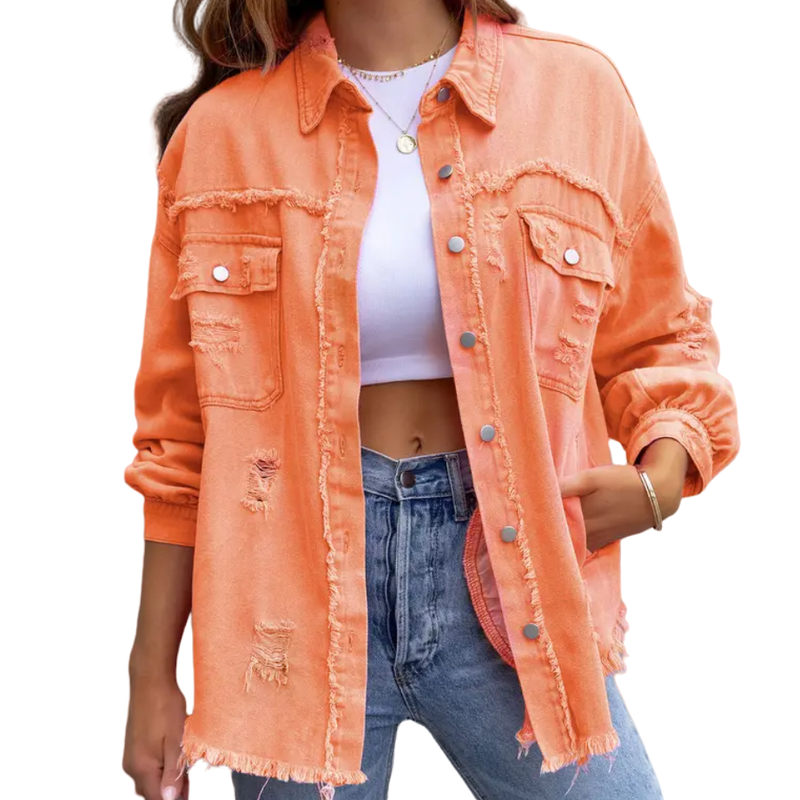 Y2K Ladies Leather Short Motorcycle Jacket