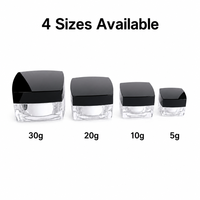 Emballage de luxe en plastique acrylique 5ml 10ml, conteneur carré transparent vide personnalisé pour baume à lèvres, fabricant