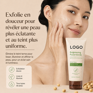 Exfoliante Facial Natural para la Piel, Unifica el Tono de la Piel, Textura Suave, Ácido Hialurónico, Extracto de Soya, Para Todo Tipo de Piel - Product Image 5
