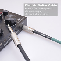 Câbles d'instruments, cordon de guitare électrique, 1/4 pouce droit, prise mono TS 6,35 mm, câble de connexion pour guitare, basse, batterie, appareil audio