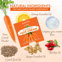 Crème Visage à la Carotte en Marque Blanche, Crème Visage Blanchissante, Hydratante, Nourrissante, Éclaircissante à la Carotte