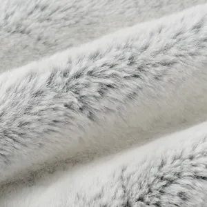 Grey Custom Size Bespoke Color Soft Faux Sheepskin Rabbit Fur Accent Area Rug Floor Carpet For Children Bedroom Nursery