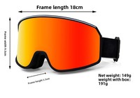 Vente en gros de lunettes de ski OEM personnalisées Chrome Hearts avec verres anti-buée, protection UV400, logo personnalisé en acier inoxydable