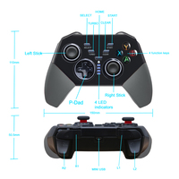Honcam Wireless BT Gamepad Controller Pour Ps4 Mobile Gamepad Helmet Gamepad Sem Fio Para Pc