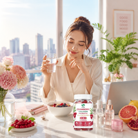 Private label bulk fruitgummies met cranberry, collageen, glutathion, probiotica, aangepaste smaak, verpakking, groothandel