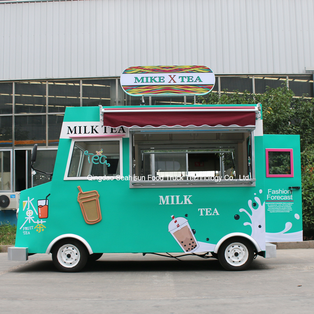 Мобильная тележка для салона, пищевой грузовик, мобильные детали для пищевых грузовиков, Китай, простота в эксплуатации, настраиваемая стандартная упаковка 3500X1900X2350 мм