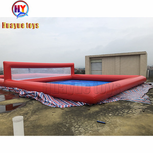 Pista de voleibol inflable grande, 16x8x2m, juego de playa flotante - Product Image 2