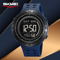 Jam Tangan Digital Olahraga Pria SKMEI 2708 untuk Hiking Outdoor, Tali TPU, Stopwatch, Layar Bercahaya, Tanggal, Tahan Air 50M, Jam Elektronik