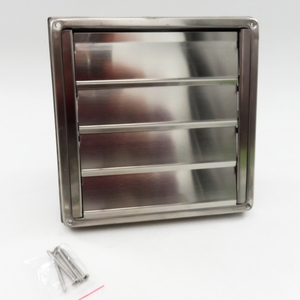 Rejilla de rejilla de acero inoxidable <span class=keywords><strong>para</strong></span> pared exterior, rejilla de ventilación <span class=keywords><strong>para</strong></span> <span class=keywords><strong>aire</strong></span> acondicionado <span class=keywords><strong>central</strong></span>, ventilador de escape, calefacción por tormenta, parte de sistemas HVAC - Product Image 1