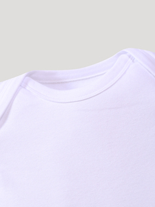 Wholesale ODM Custom Logo Print Baby Clothes <strong>Bodysuit</strong> Long Sleeve 100% Cotton Baby Onesie - Product Image 2