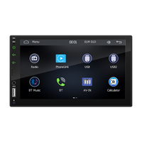 Autoradio 2 DIN avec écran tactile de 7 pouces, Carplay sans fil, Android Auto, radio FM, USB, Bluetooth, lecteur MP5
