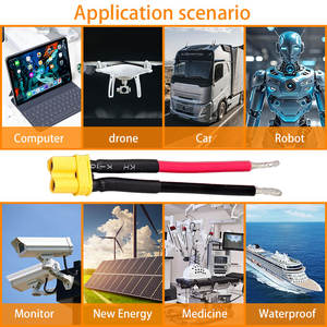 맞춤형 XT30 알루미늄 도체 PVC 절연 70mm 길이 240V 전자 장치용 암수 커넥터 어댑터 케이블 - Product Image 6