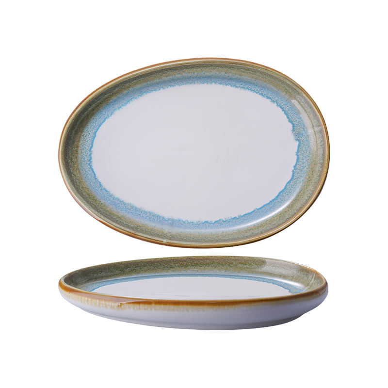 9.25 inch Egg Shape Plate