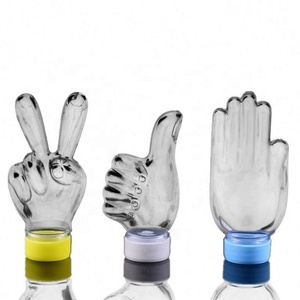 New Product Attractive Hand Shape Fashion Design PET <b>Plastic</b> Juice Water Bottle 50ml Beverages Milk Tea Bottle With <b>Cap</b> - Product Image 4