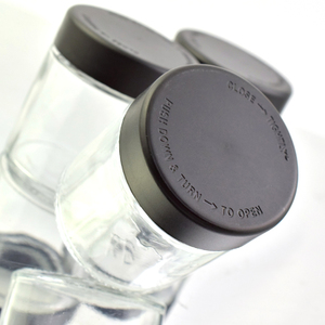 Tarro de vidrio esmerilado naranja de boca ancha de 1oz, 2oz, 3oz, 4oz a prueba de olores para almacenamiento de flores con tapa a prueba de niños - Product Image 3