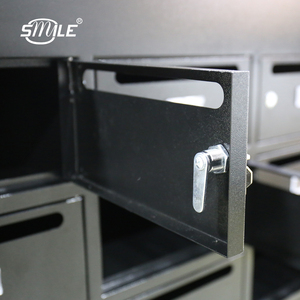 CHNSMILE-Buzón de acero de 12 puertas, buzón comunitario de montaje en pared, buzón de apartamento, buzón residencial comercial - Product Image 5