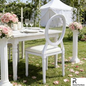 เฟอร์นิเจอร์งานแต่งงานทันสมัยสวยงาม <span class=keywords><strong>เก้าอี้</strong></span><span class=keywords><strong>ห</strong></span><span class=keywords><strong>ลุย</strong></span><span class=keywords><strong>ส์</strong></span>พนักพิงกลมสีขาว <span class=keywords><strong>เก้าอี้</strong></span>เรซิ่นพลาสติกแบบโมโนบล็อก วางซ้อนกันได้ มีจำ<span class=keywords><strong>ห</strong></span>น่ายให้เช่า - Product Image 1