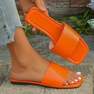 Sandali piatti estivi di ultima tendenza, taglie <span class=keywords><strong>grandi</strong></span> 36-44, sandali piatti popolari <span class=keywords><strong>da</strong></span> <span class=keywords><strong>donna</strong></span>, ciabatte plus size. - Product Image 4