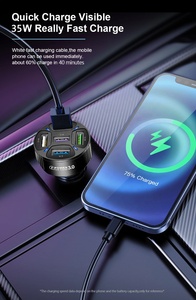 35W 7A سريع شحن 5 منافذ USB QC 3.0 سريعة شاحن سيارة مهايئ شاحن ل فون 13 سامسونج S22 أقراص - Product Image 6