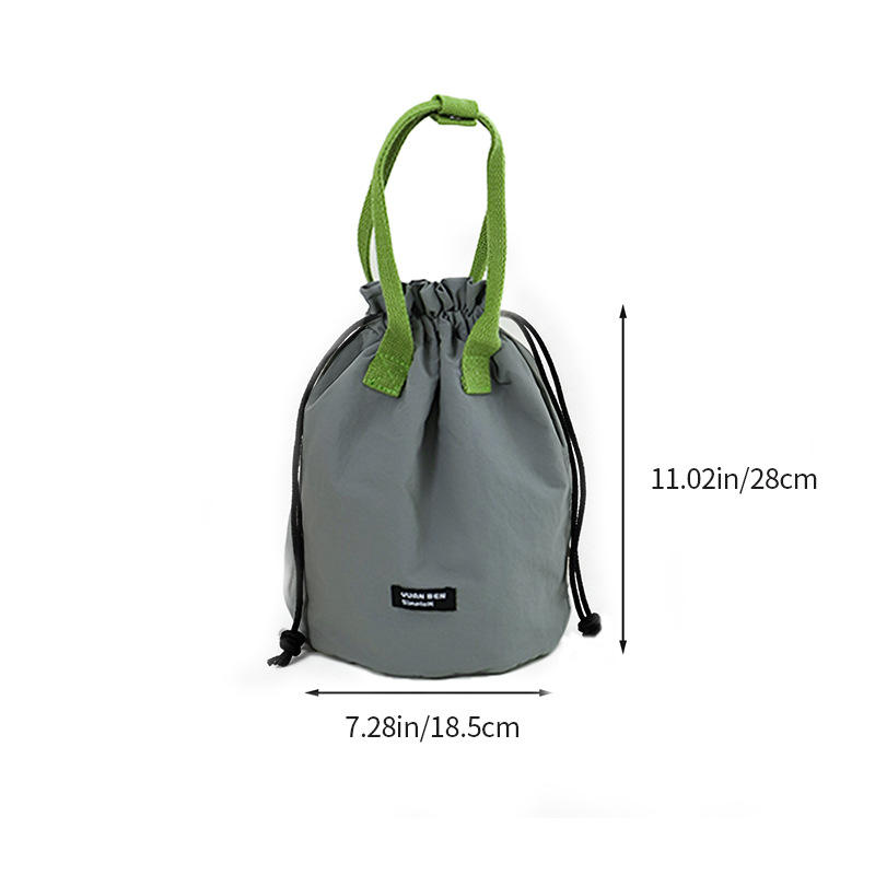 สีเทา - ไนลอนหนา กันน้ำ ลายบล็อกสี