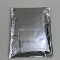 Sac d'expédition en aluminium argenté personnalisé avec logo, imperméable, pour vêtements, idéal pour la livraison express - Vente chaude