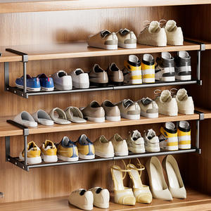 Zapatero Telescópico Chef Jun de 40-82 cm, Extensible, Color Gris Metálico, Organizador de Almacenamiento para Armario - Product Image 5