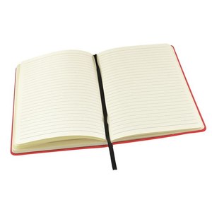Quaderno Rosso 140X210 Mm Con Elastico E Dettaglio Cucito - Product Image 2
