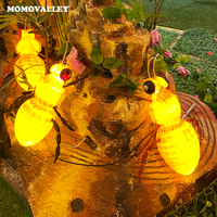 Lampu Natal LED MOMOVALLEY Ant Garden 30cm Motif Serangga ABS Dekorasi Lanskap DC12V 6W untuk Tampilan Luar Ruangan Taman Resor